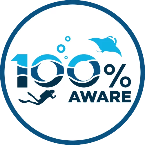 PADI AWARE badge for their Ocean Conservation Partners